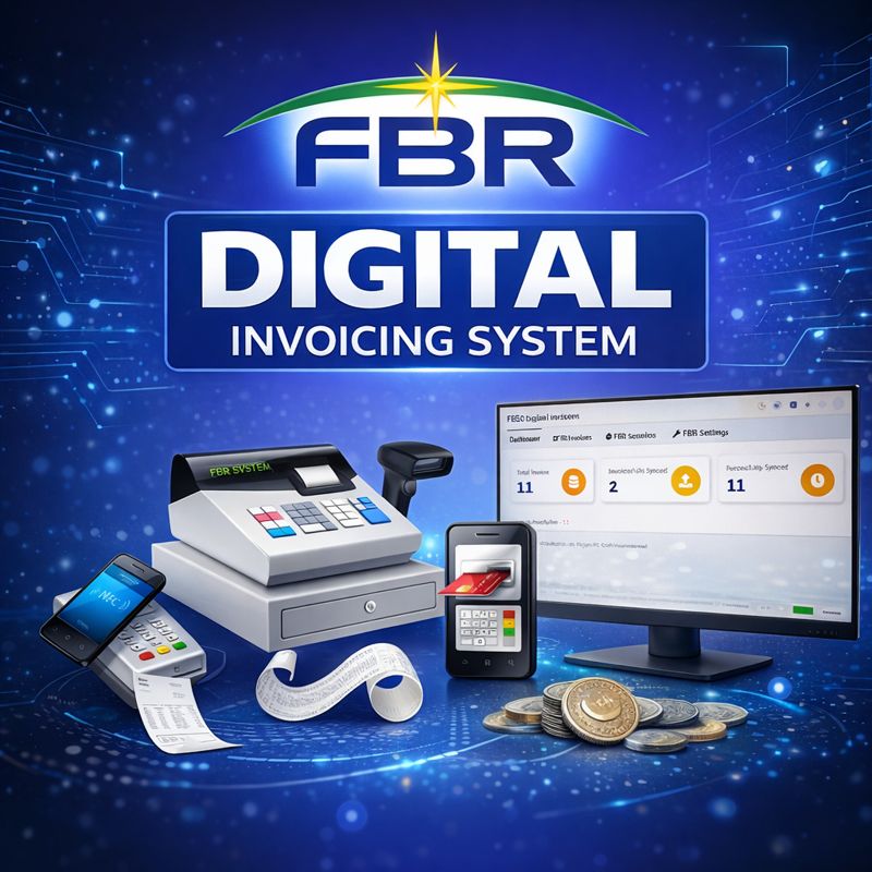 FBR Digital Invoicing System Dashboard Mockup